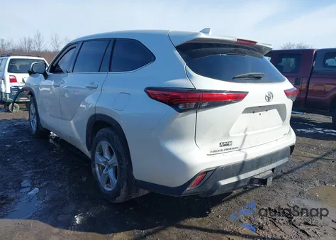 2021 Toyota Highlander L из США, поврежденный, VIN 5TDCZRBH0MS134102